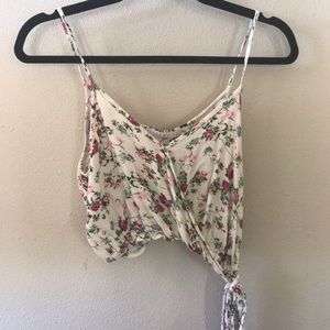 Floral print crop top